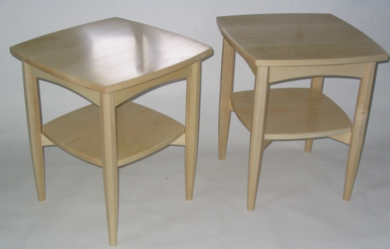 End tables, maple